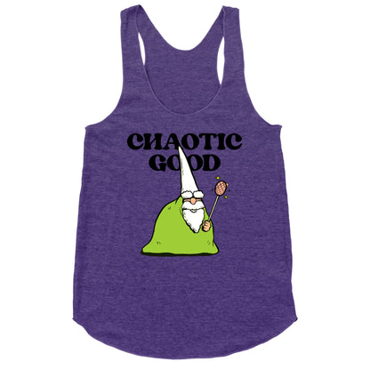 Chaotic Good Gnome Racerback Tank