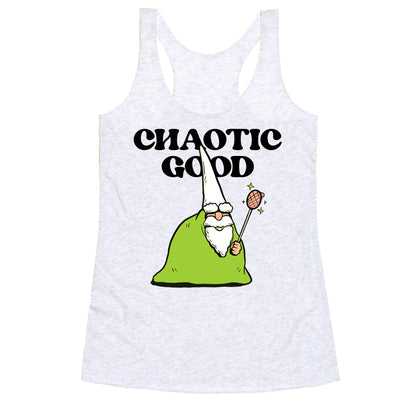 Chaotic Good Gnome Racerback Tank