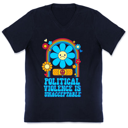 Political Violence is Unacceptable V-Neck