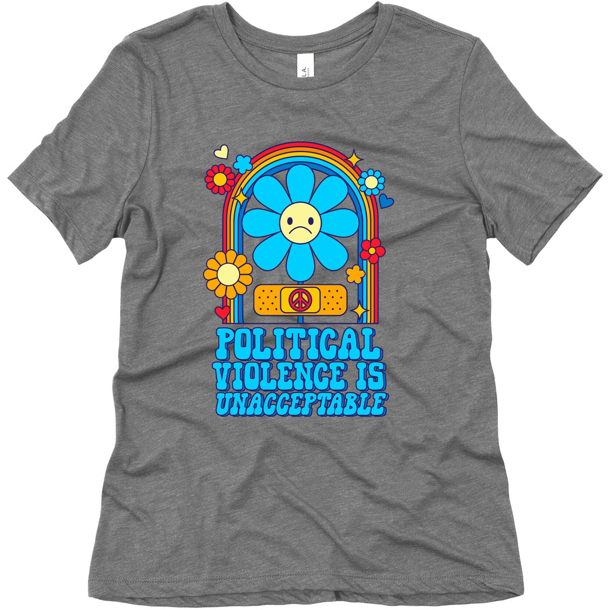 Political Violence is Unacceptable Womens Triblend Tee