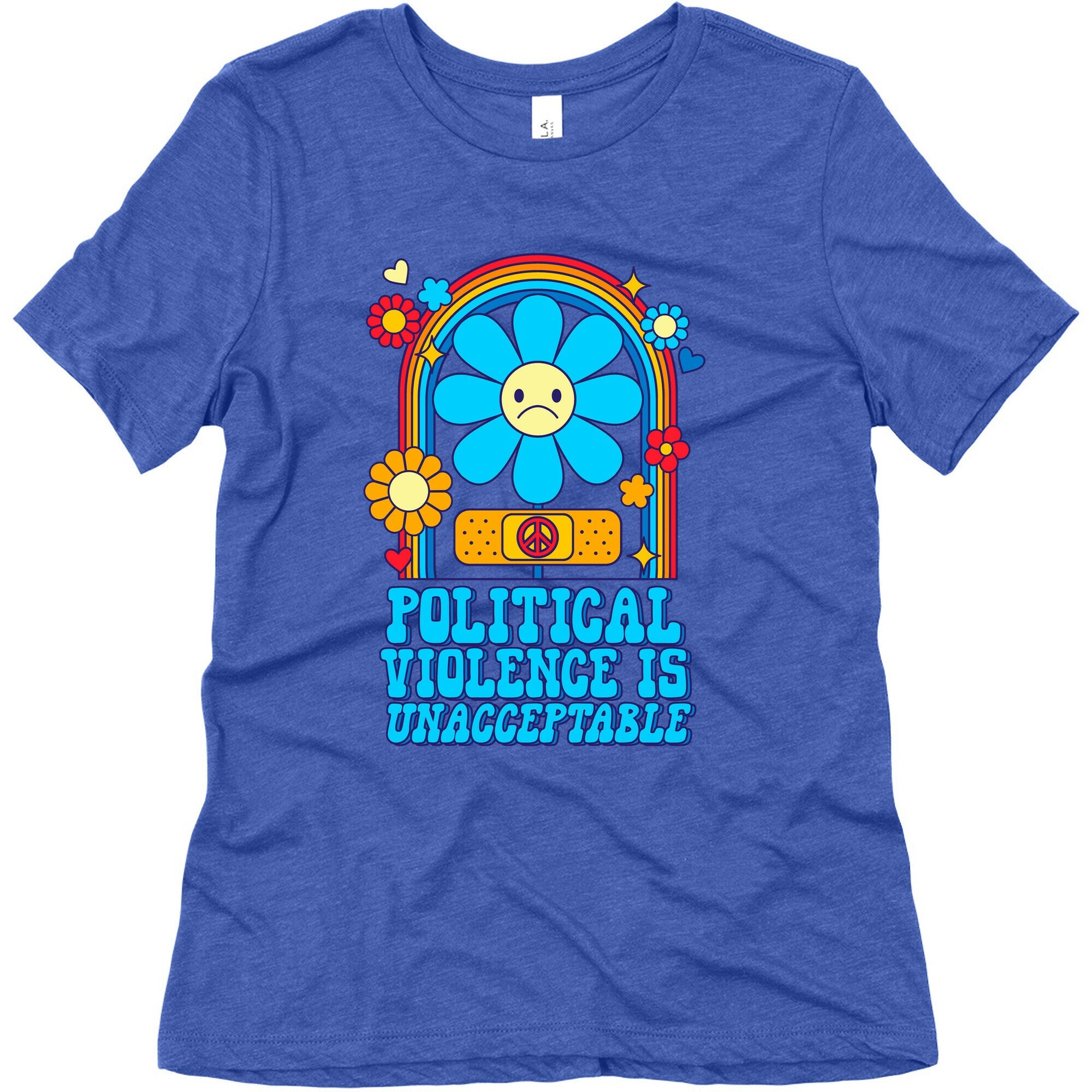 Political Violence is Unacceptable Womens Triblend Tee