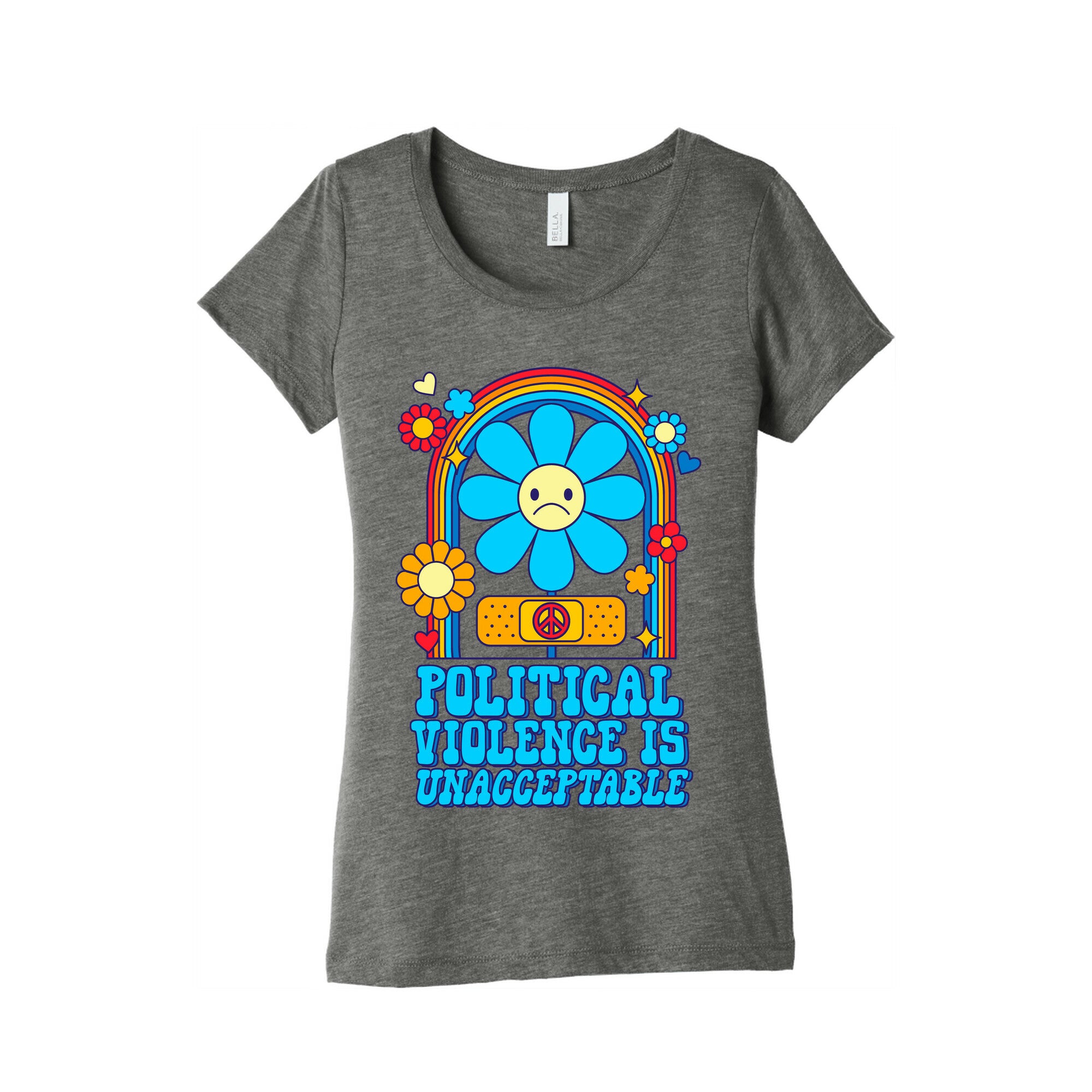 Political Violence is Unacceptable Womens Triblend Tee