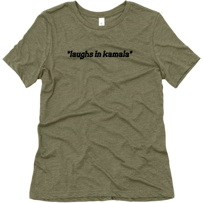 Laughs In Kamala Womens Triblend Tee