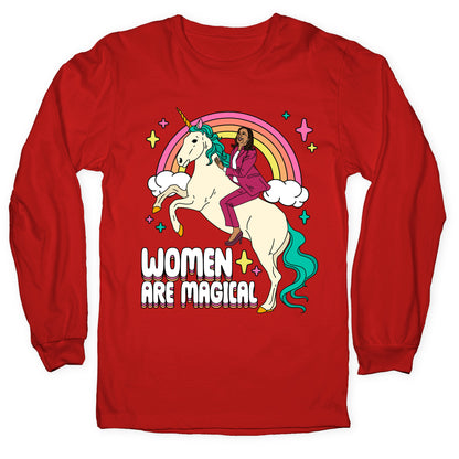 Women are Magical Kamala Harris Unicorn Longsleeve Tee