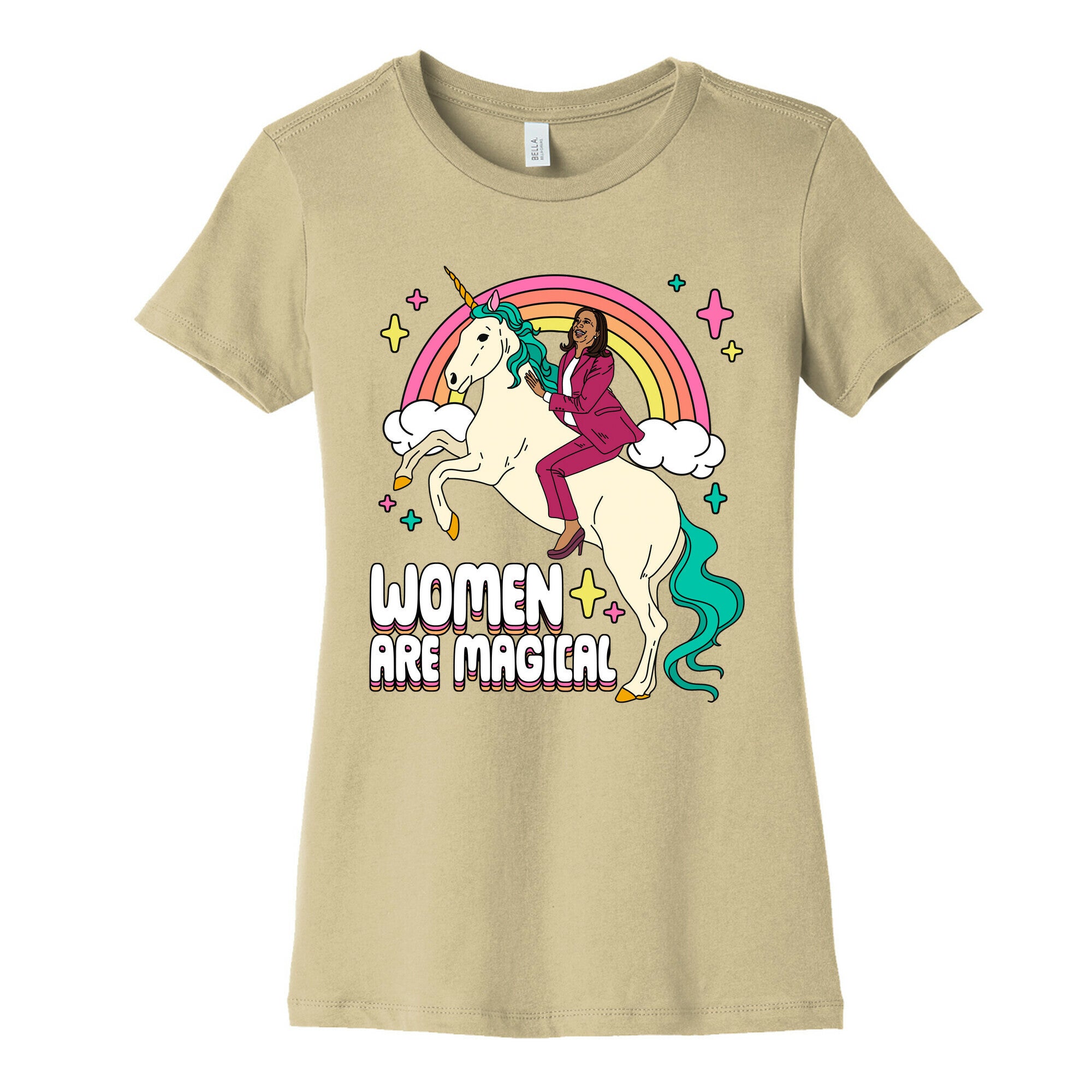 Women are Magical Kamala Harris Unicorn Womens Cotton Tee