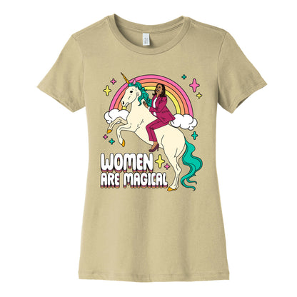 Women are Magical Kamala Harris Unicorn Womens Cotton Tee