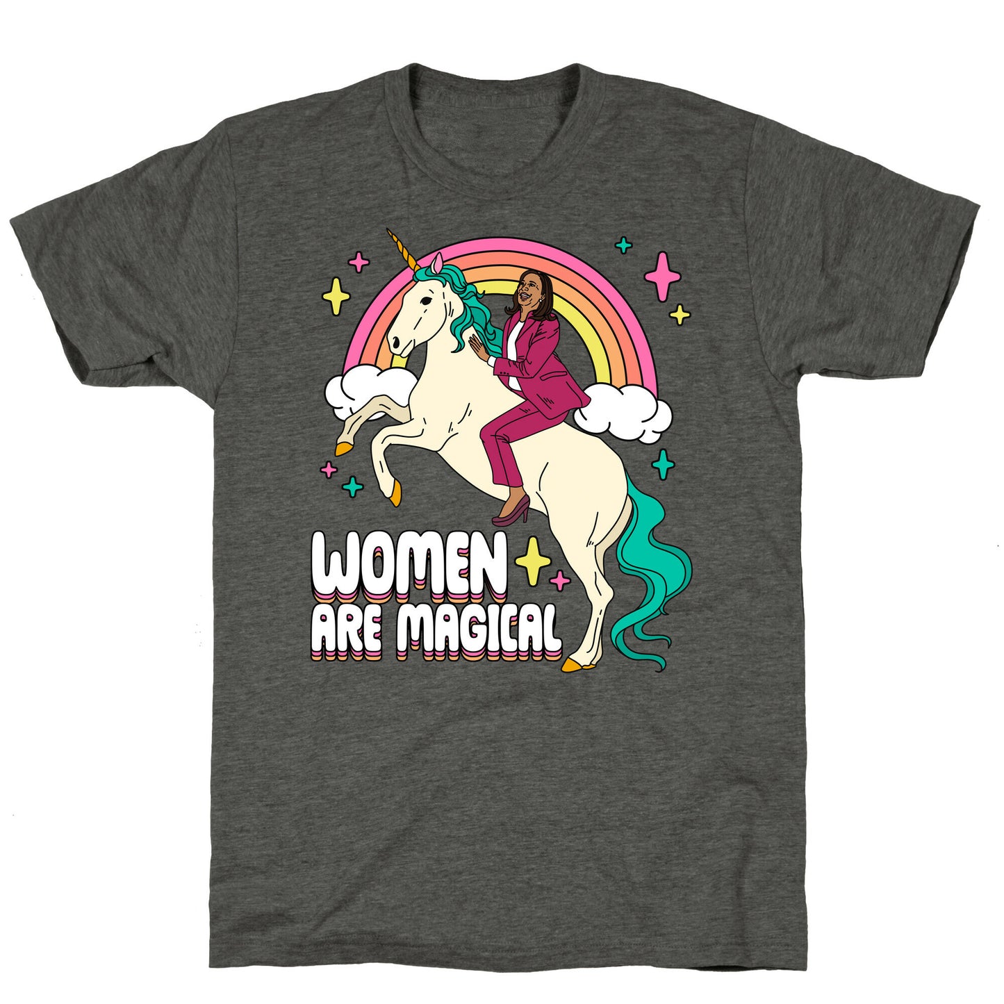 Women are Magical Kamala Harris Unicorn Unisex Triblend Tee