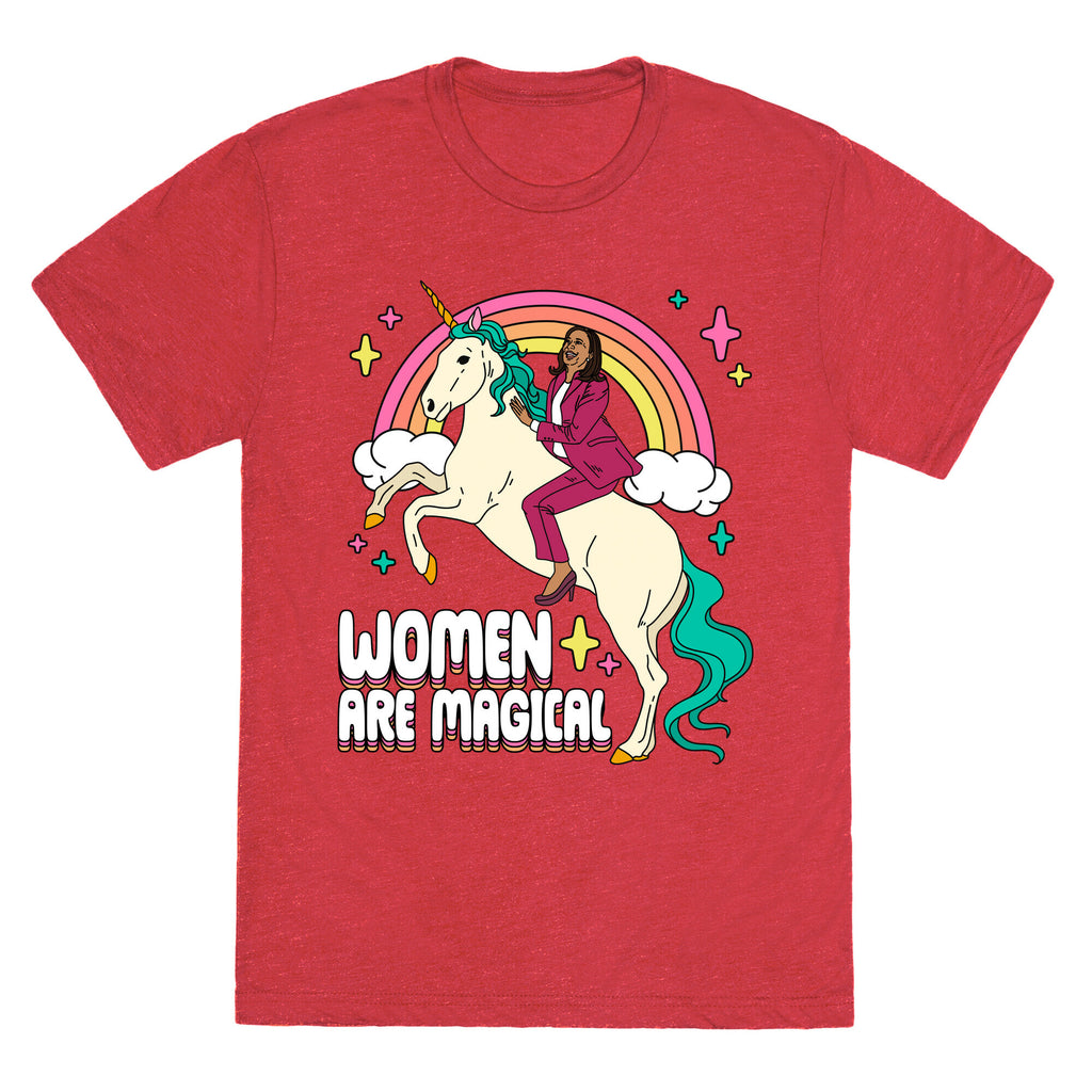 Women are Magical Kamala Harris Unicorn Unisex Triblend Tee