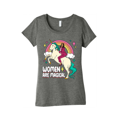 Women are Magical Kamala Harris Unicorn Womens Triblend Tee