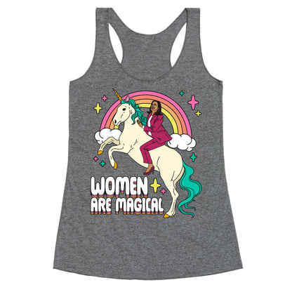 Women are Magical Kamala Harris Unicorn Racerback Tank