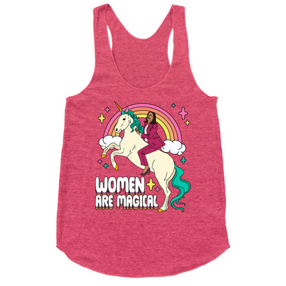 Women are Magical Kamala Harris Unicorn Racerback Tank