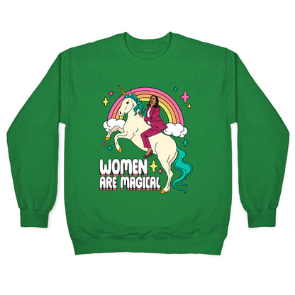 Women are Magical Kamala Harris Unicorn Crewneck Sweatshirt