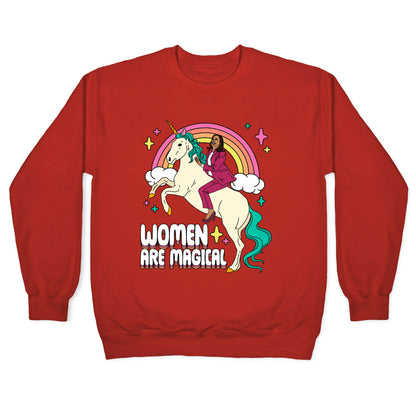 Women are Magical Kamala Harris Unicorn Crewneck Sweatshirt
