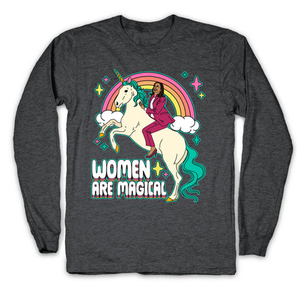 Women are Magical Kamala Harris Unicorn Longsleeve Tee