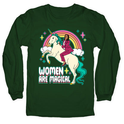 Women are Magical Kamala Harris Unicorn Longsleeve Tee