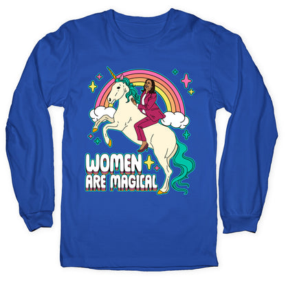 Women are Magical Kamala Harris Unicorn Longsleeve Tee