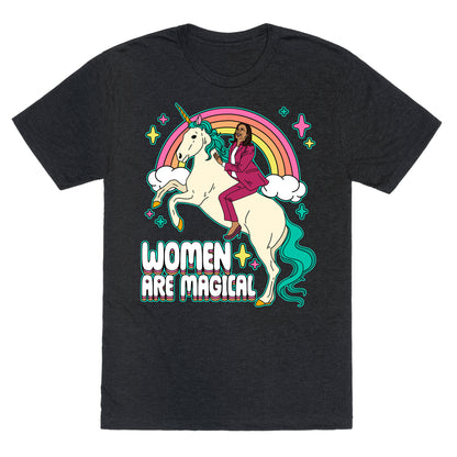 Women are Magical Kamala Harris Unicorn Unisex Triblend Tee