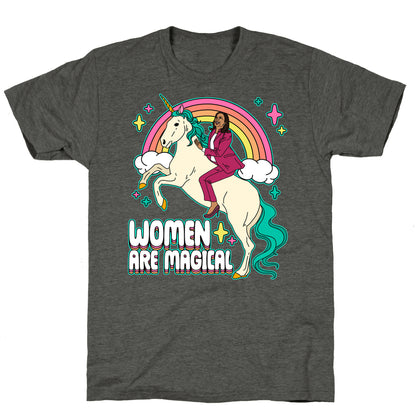 Women are Magical Kamala Harris Unicorn Unisex Triblend Tee