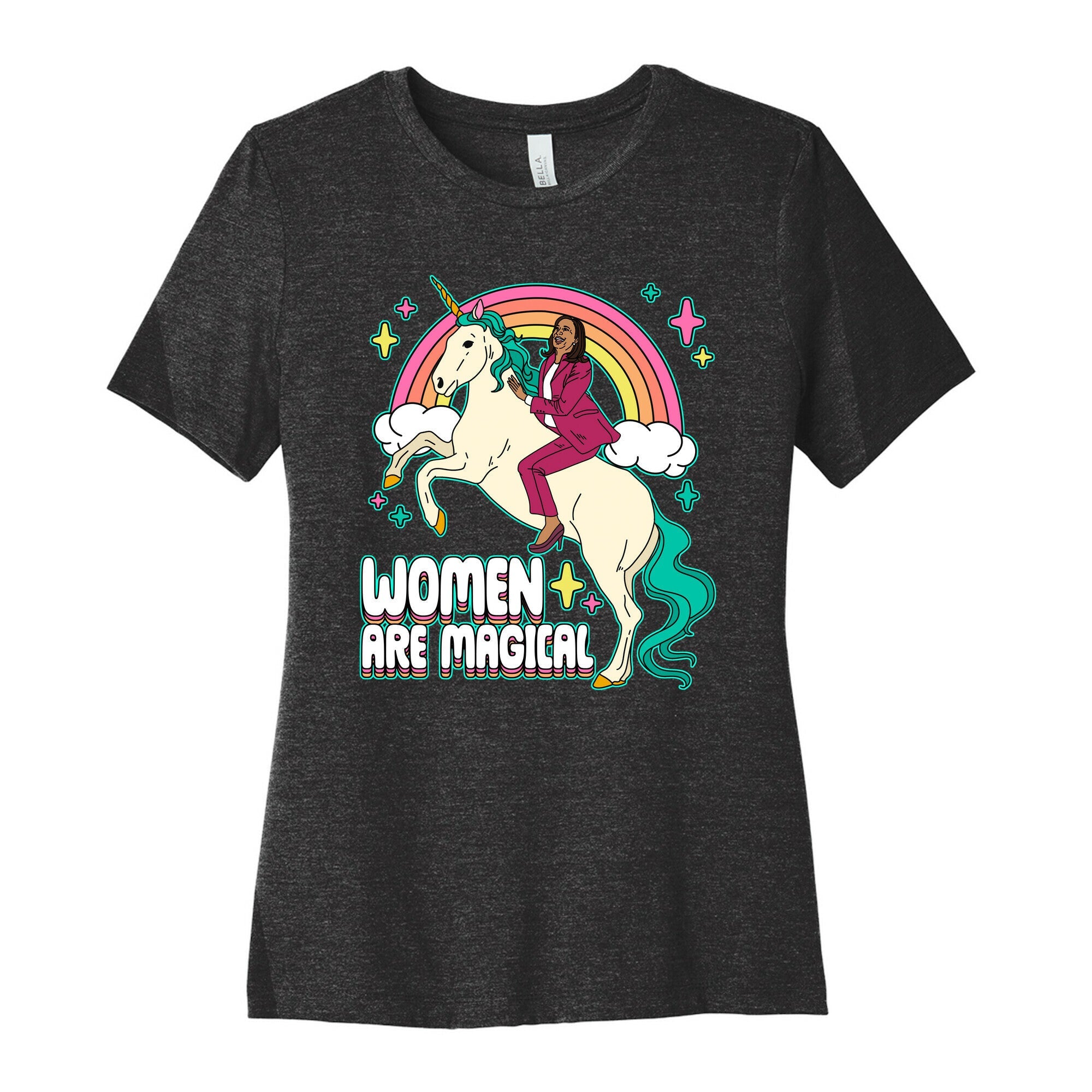 Women are Magical Kamala Harris Unicorn Womens Cotton Tee