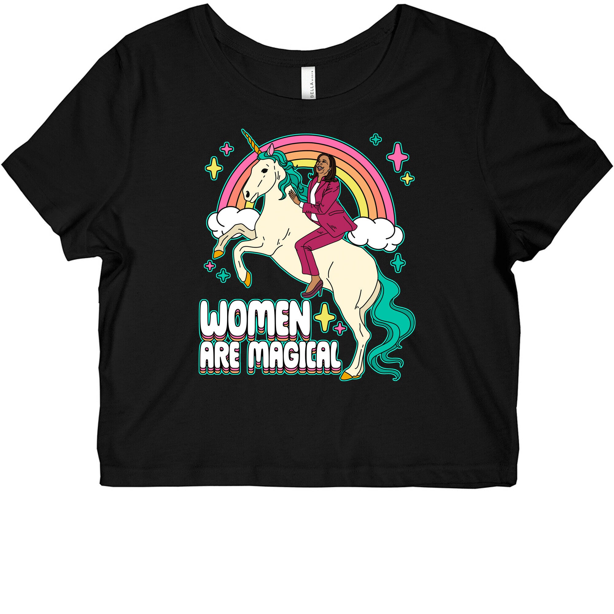 Women are Magical Kamala Harris Unicorn Graphic Baby Tee