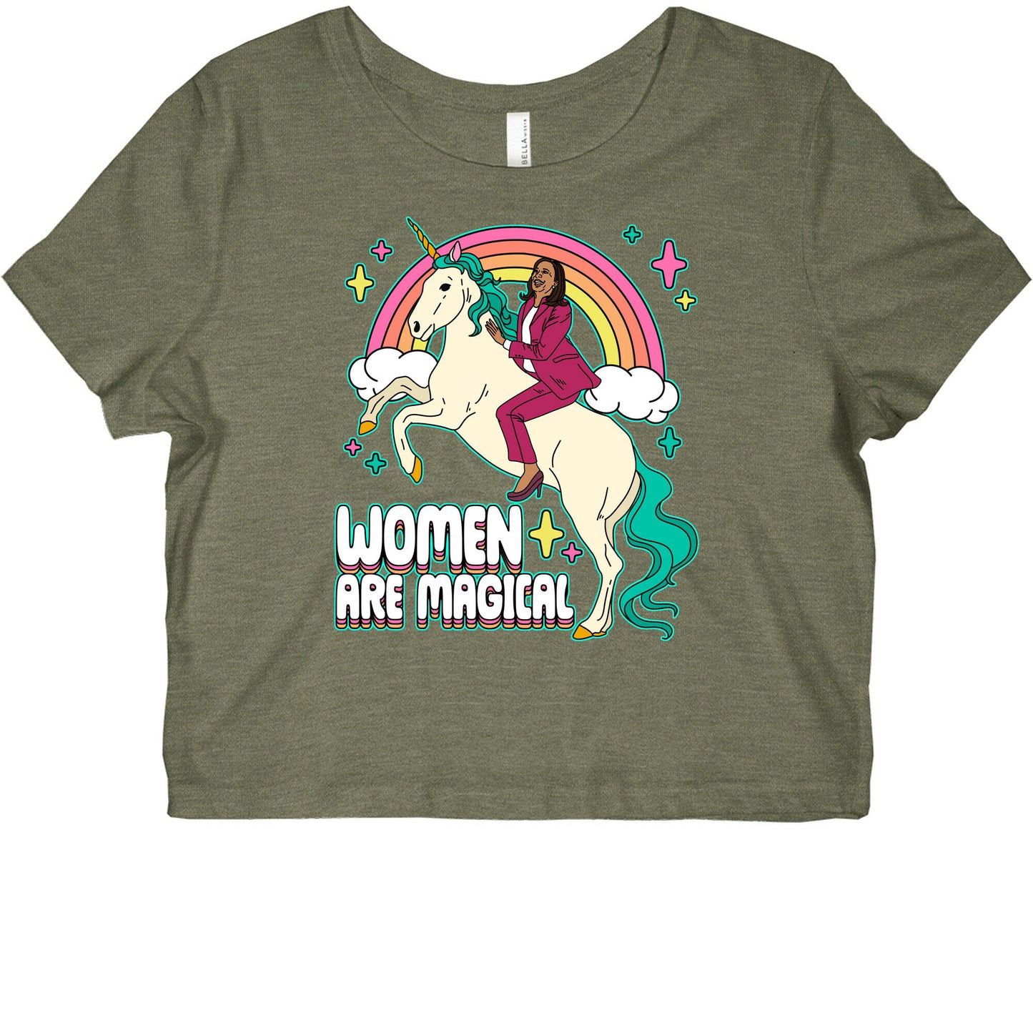 Women are Magical Kamala Harris Unicorn Graphic Baby Tee