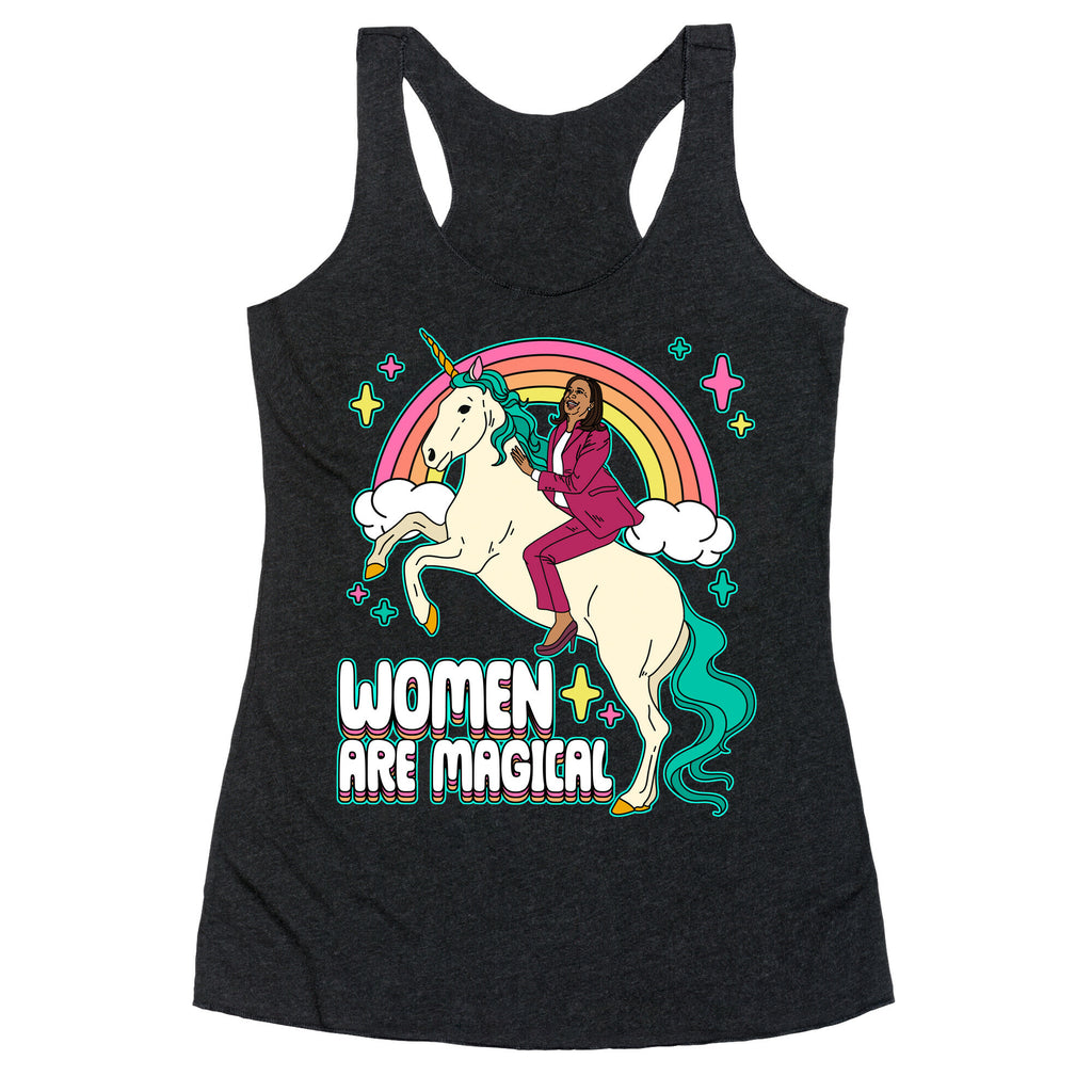 Women are Magical Kamala Harris Unicorn Racerback Tank