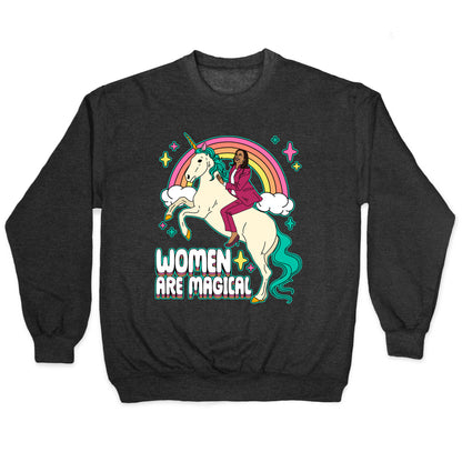 Women are Magical Kamala Harris Unicorn Crewneck Sweatshirt