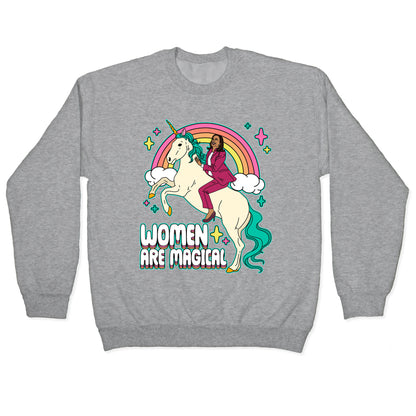 Women are Magical Kamala Harris Unicorn Crewneck Sweatshirt