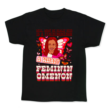 Kamala Harris A Femininomenon Kids Tee