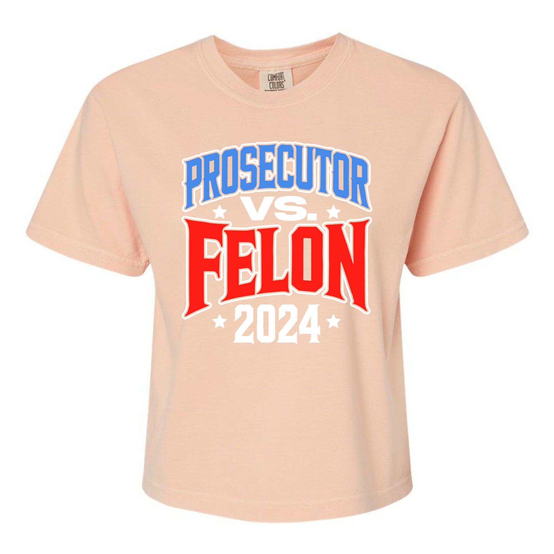 Prosecutor VS. Felon 2024 Womens Cotton Boxy Tee