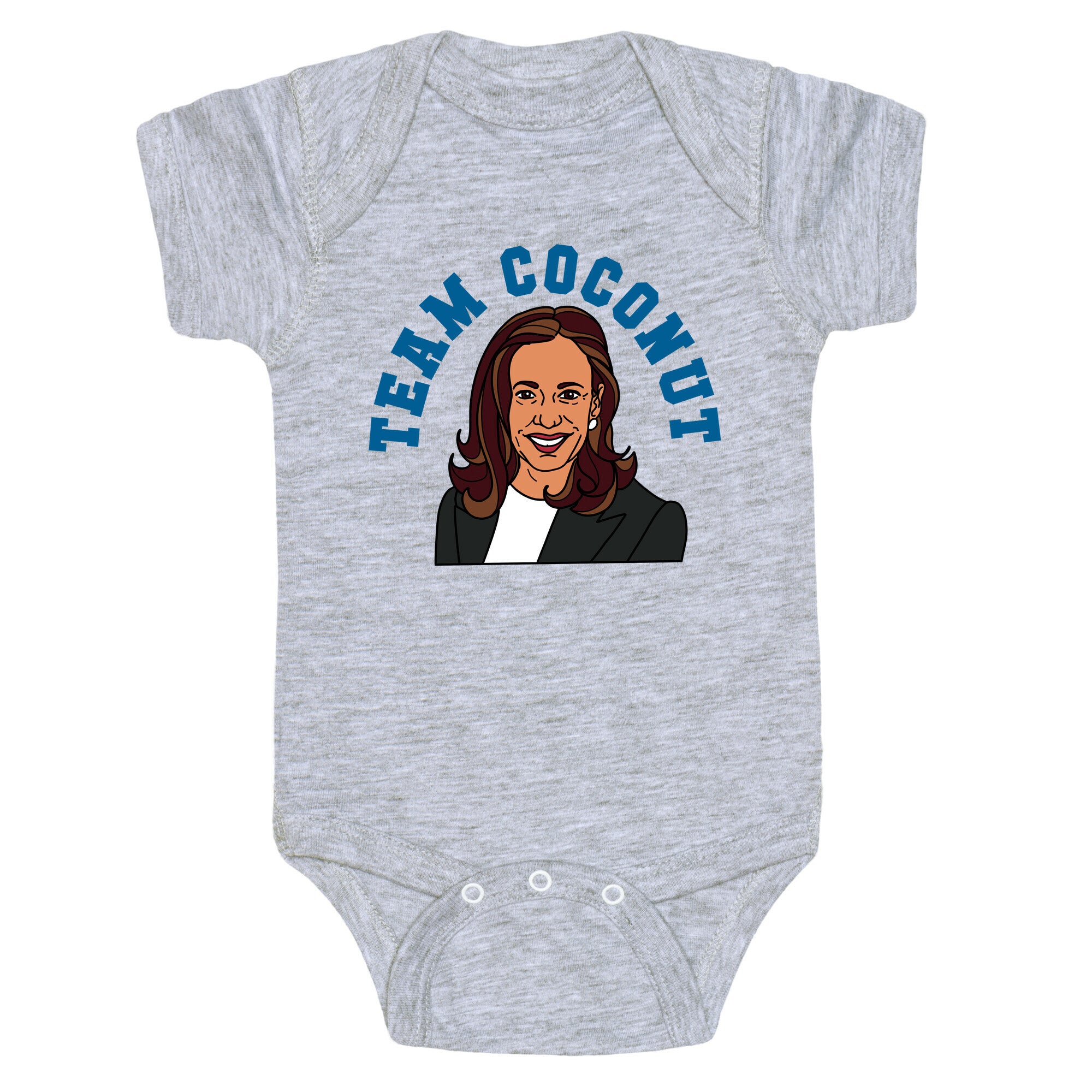 Team Coconut Kamala Harris Baby One-Piece
