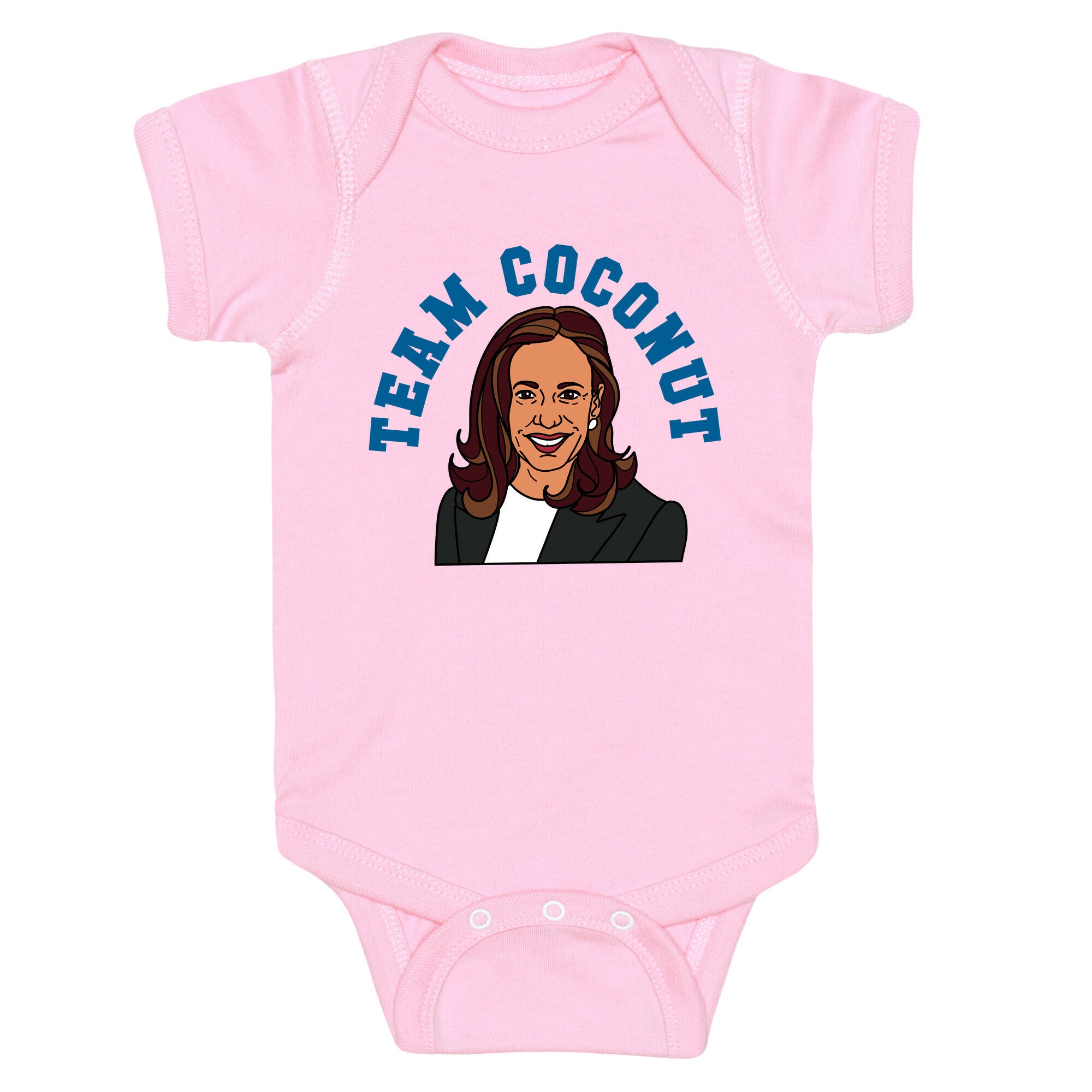 Team Coconut Kamala Harris Baby One-Piece