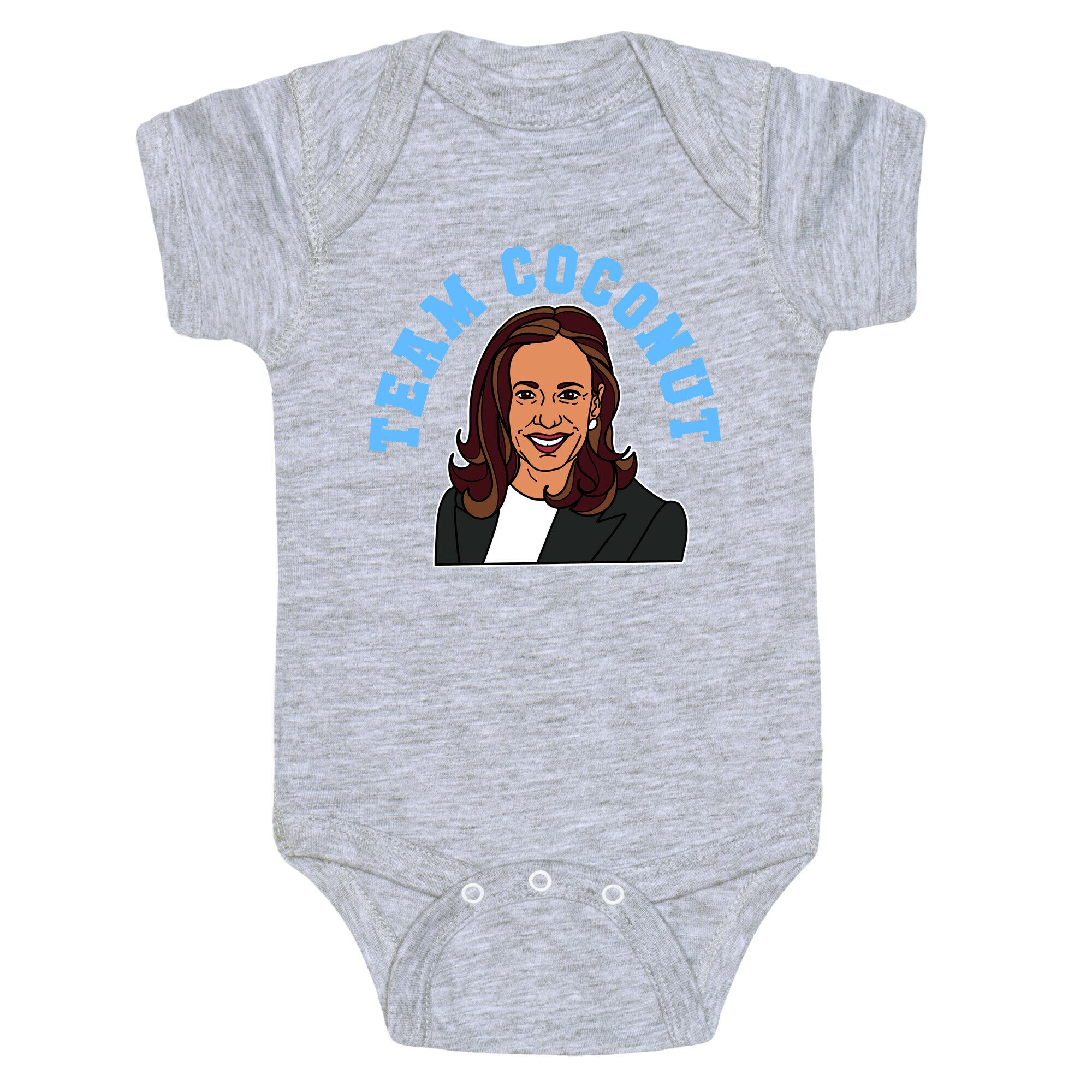 Team Coconut Kamala Harris Baby One-Piece