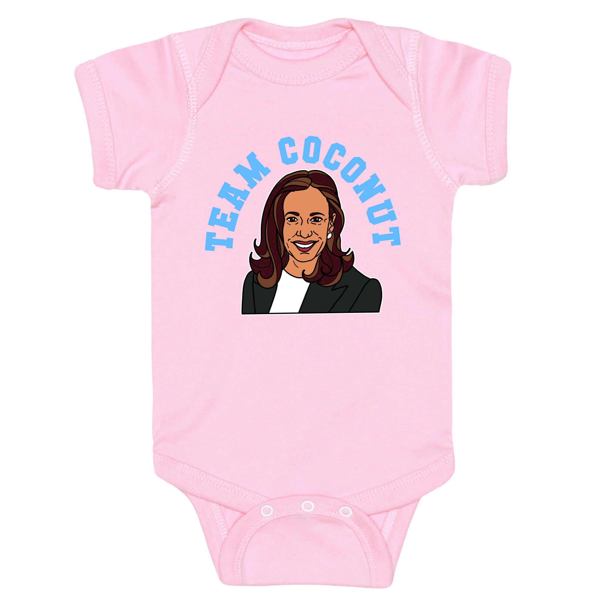 Team Coconut Kamala Harris Baby One-Piece