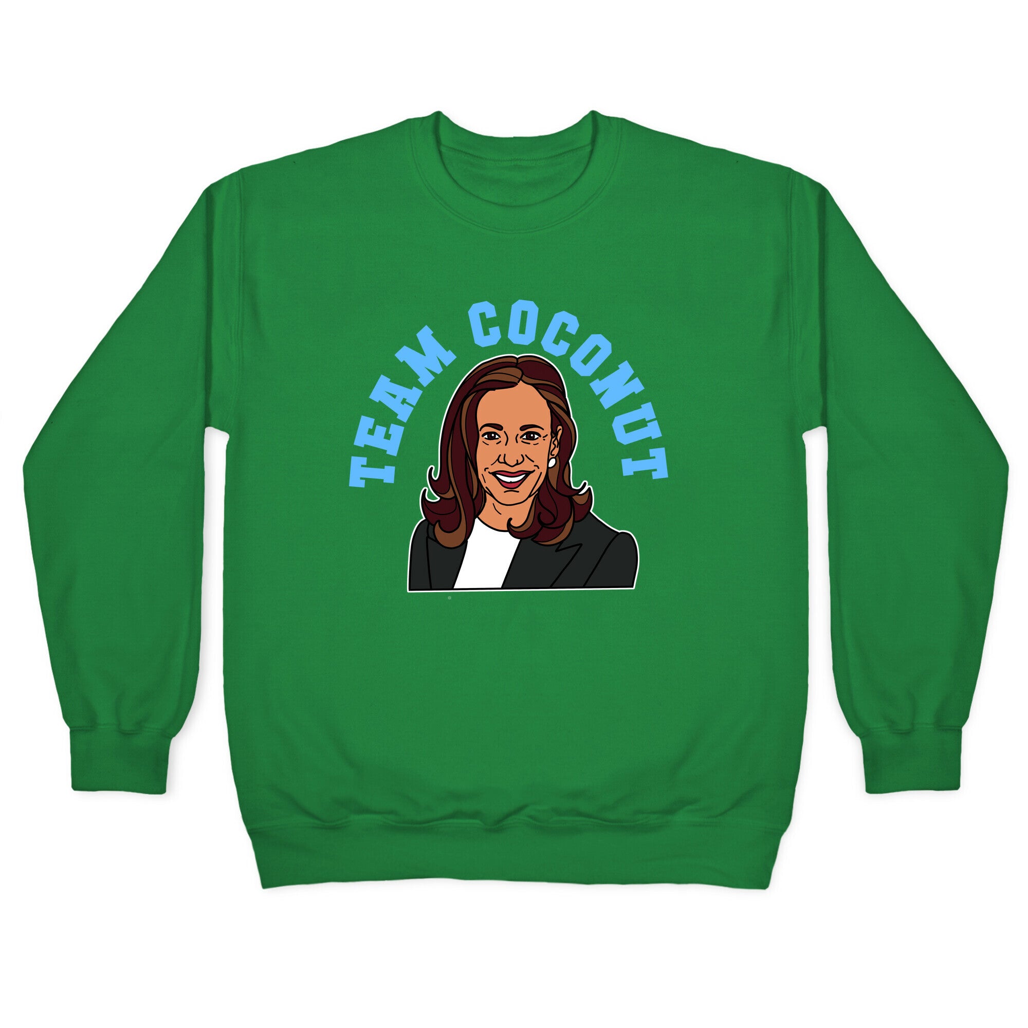 Team Coconut Kamala Harris Crewneck Sweatshirt