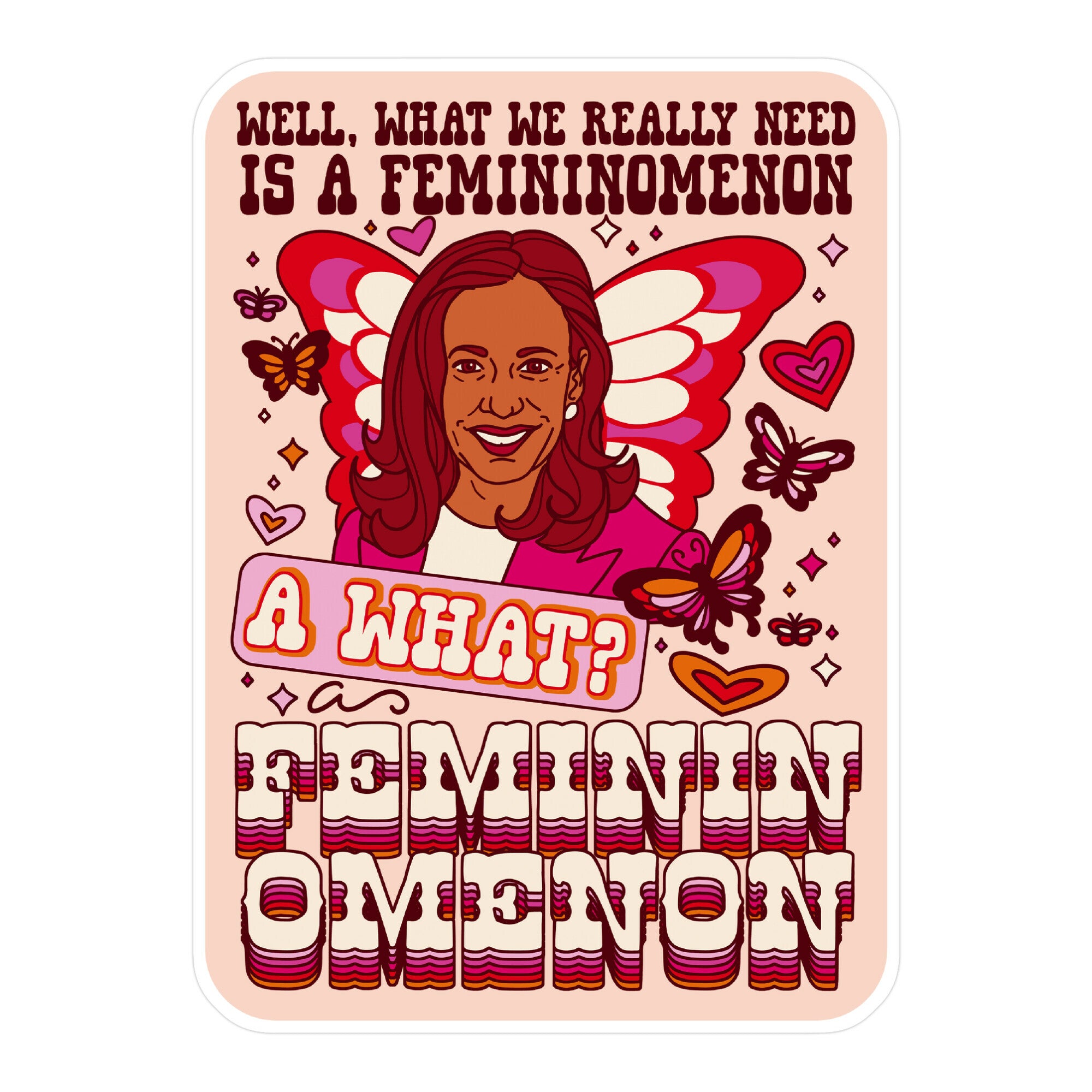 Kamala Harris A Femininomenon Sticker