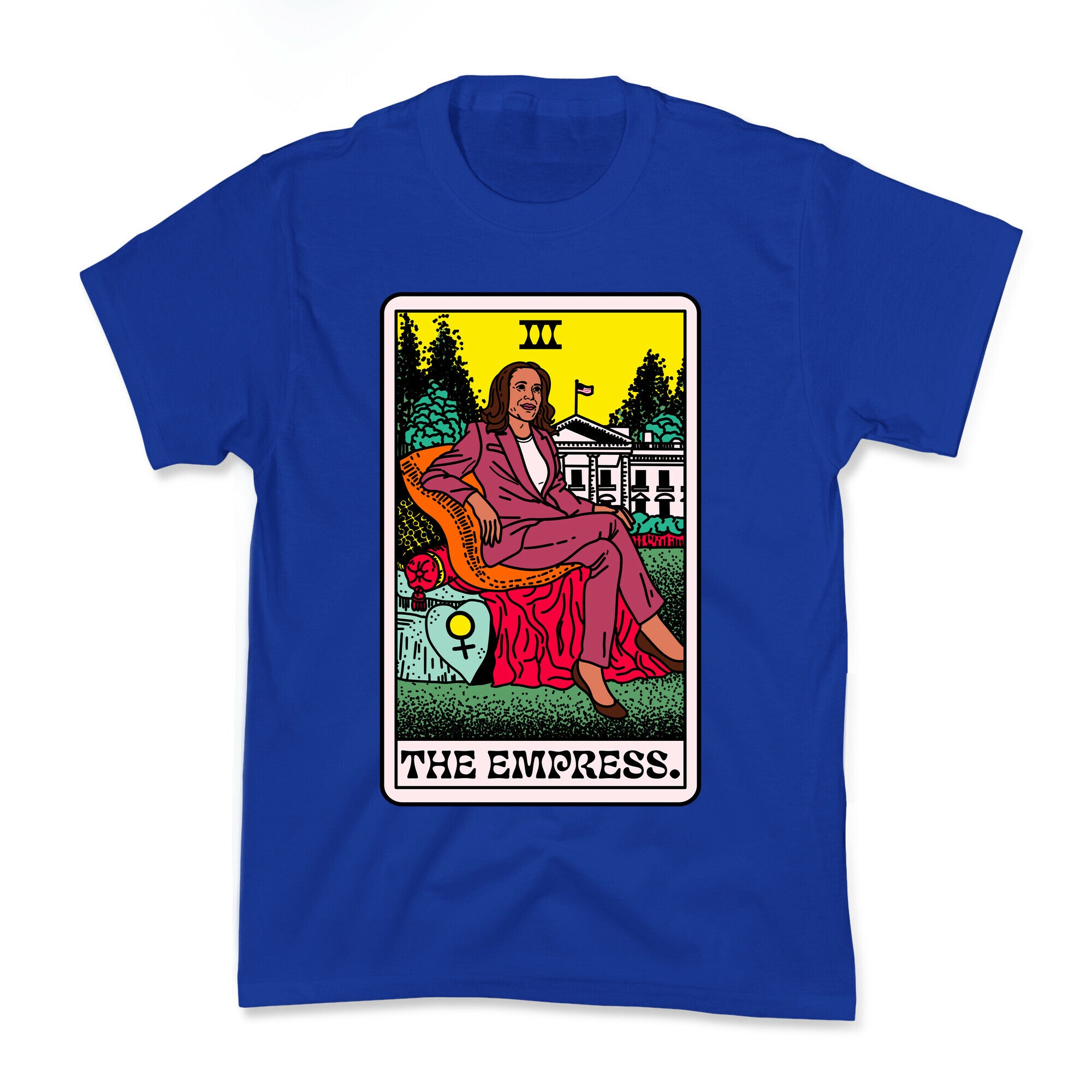 The Empress Tarot Card Kamala Harris Kids Tee