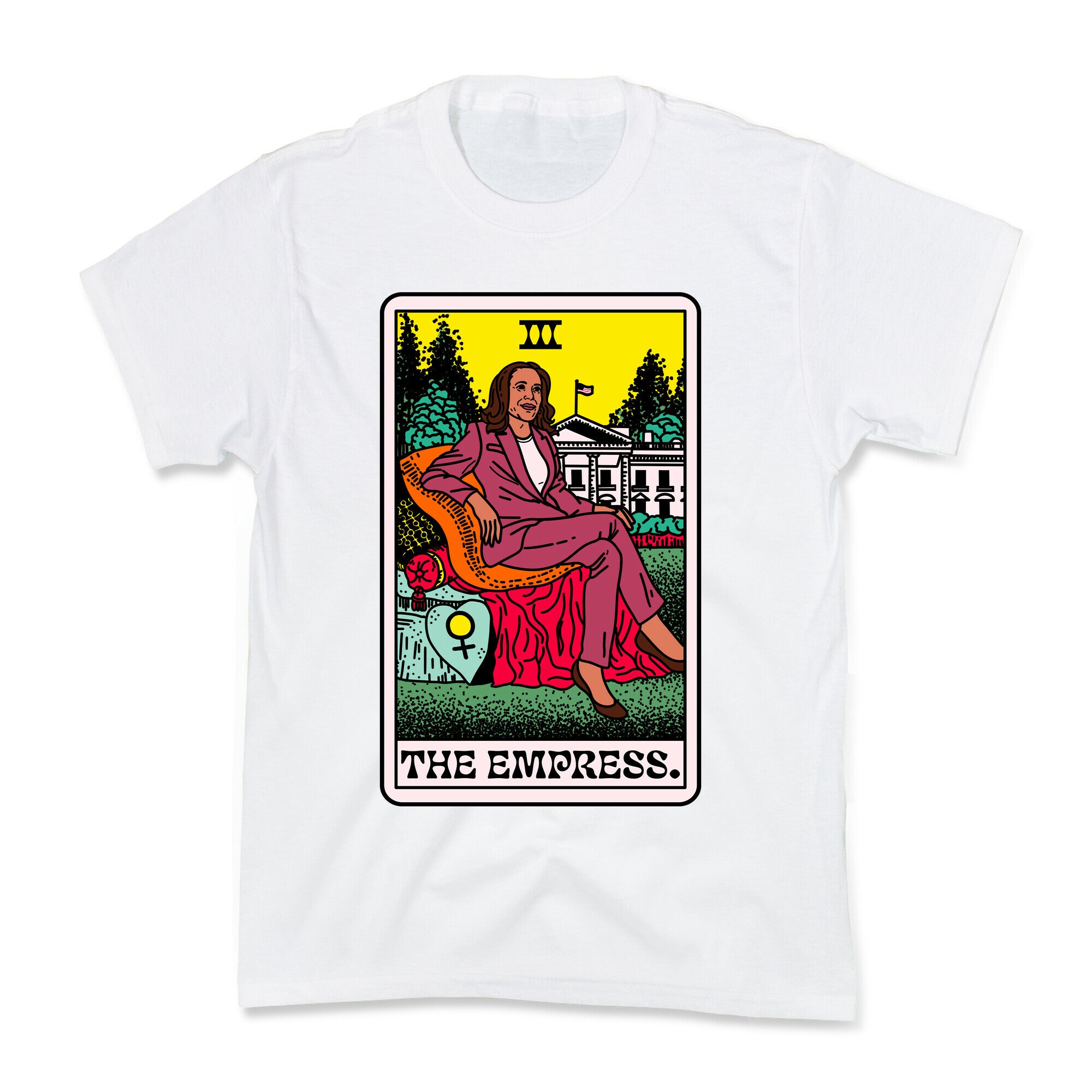 The Empress Tarot Card Kamala Harris Kids Tee