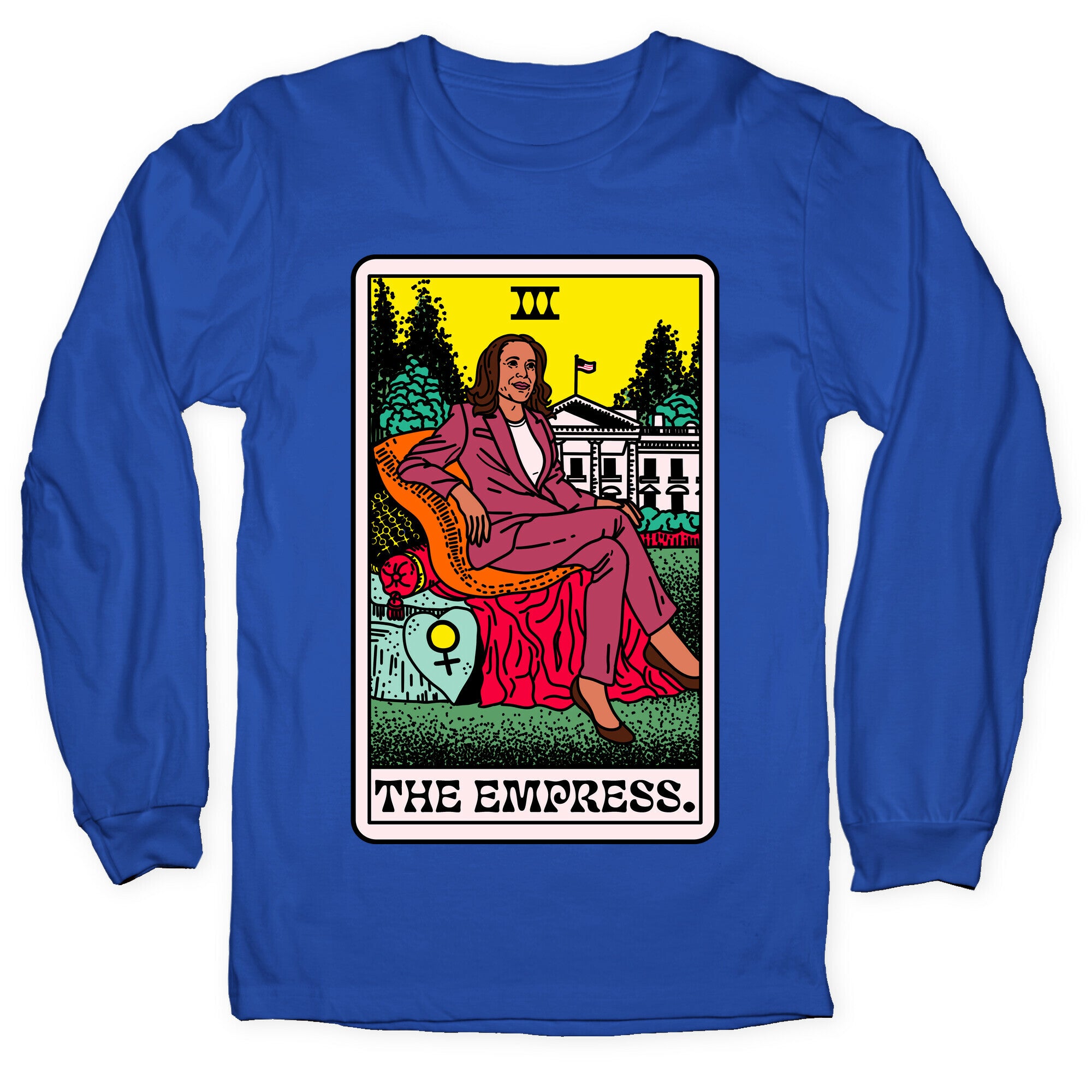 The Empress Tarot Card Kamala Harris Longsleeve Tee