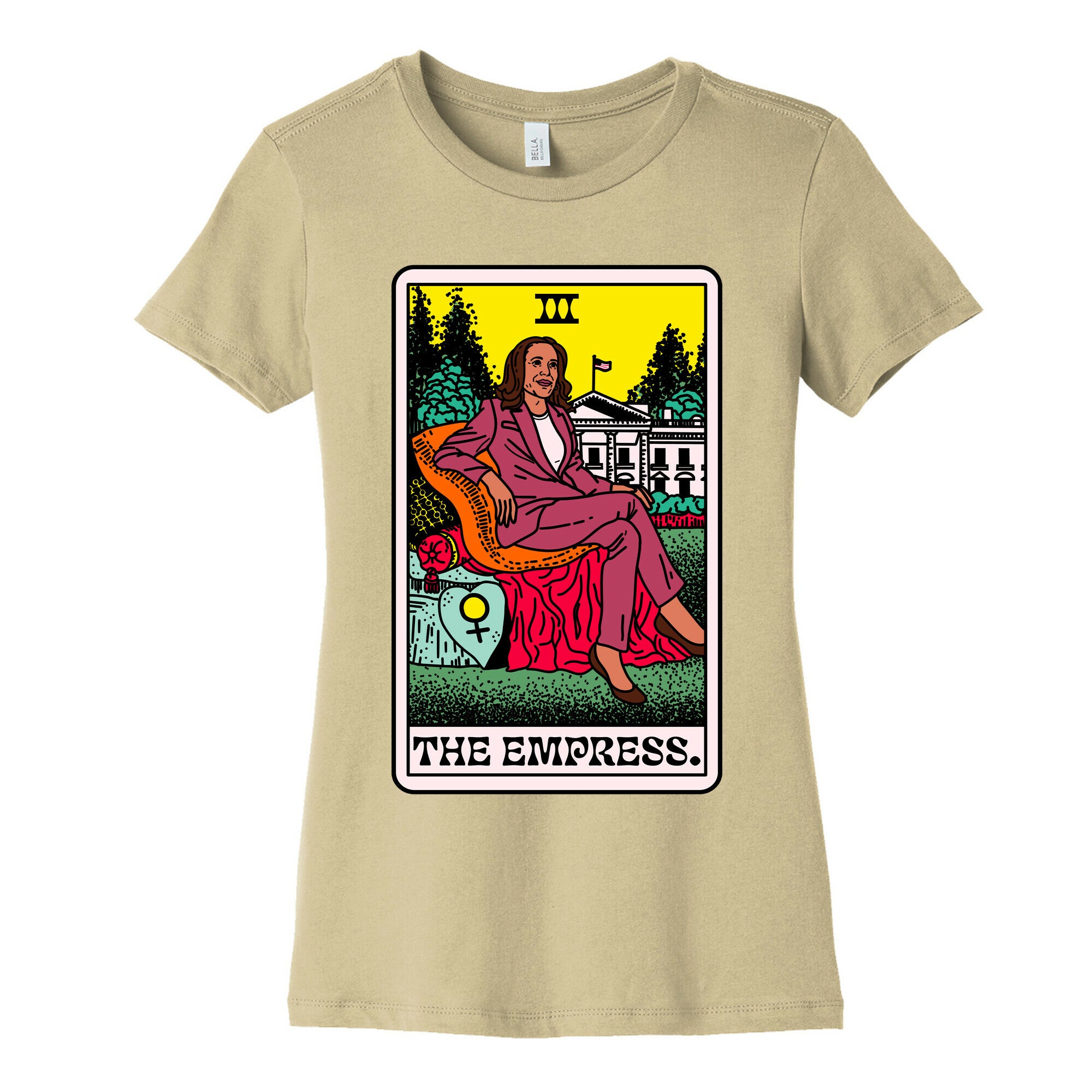 The Empress Tarot Card Kamala Harris Womens Cotton Tee