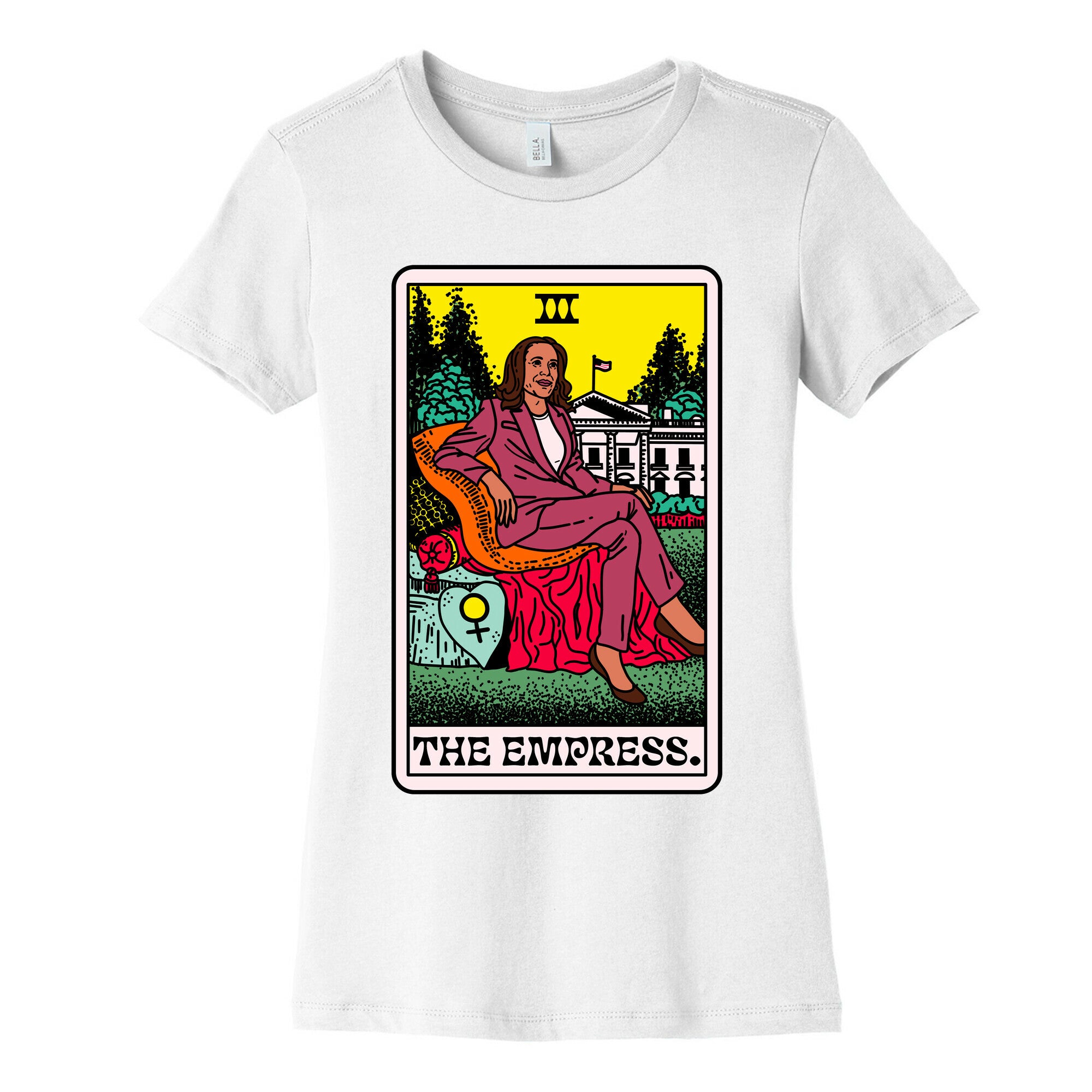 The Empress Tarot Card Kamala Harris Womens Cotton Tee