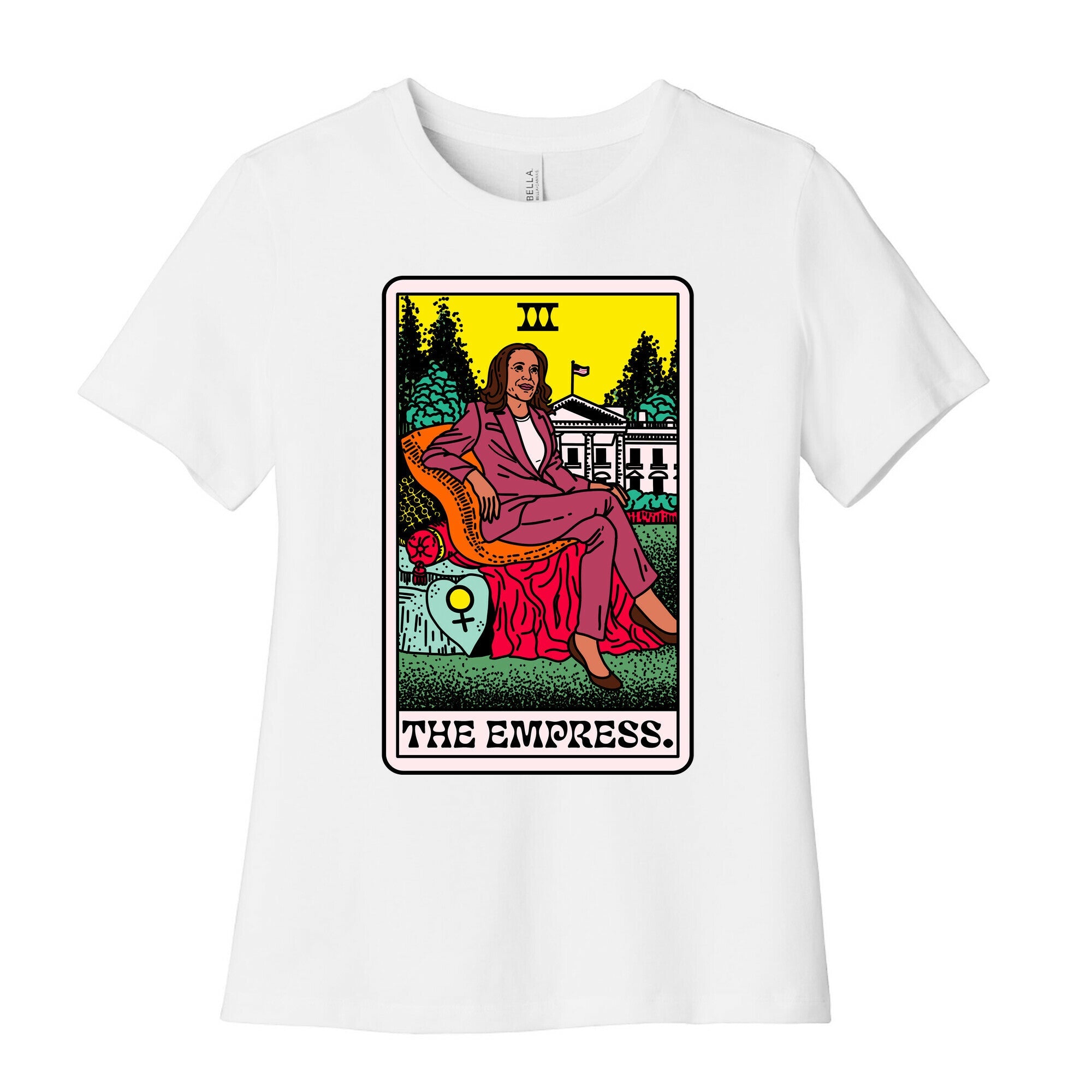 The Empress Tarot Card Kamala Harris Womens Cotton Tee