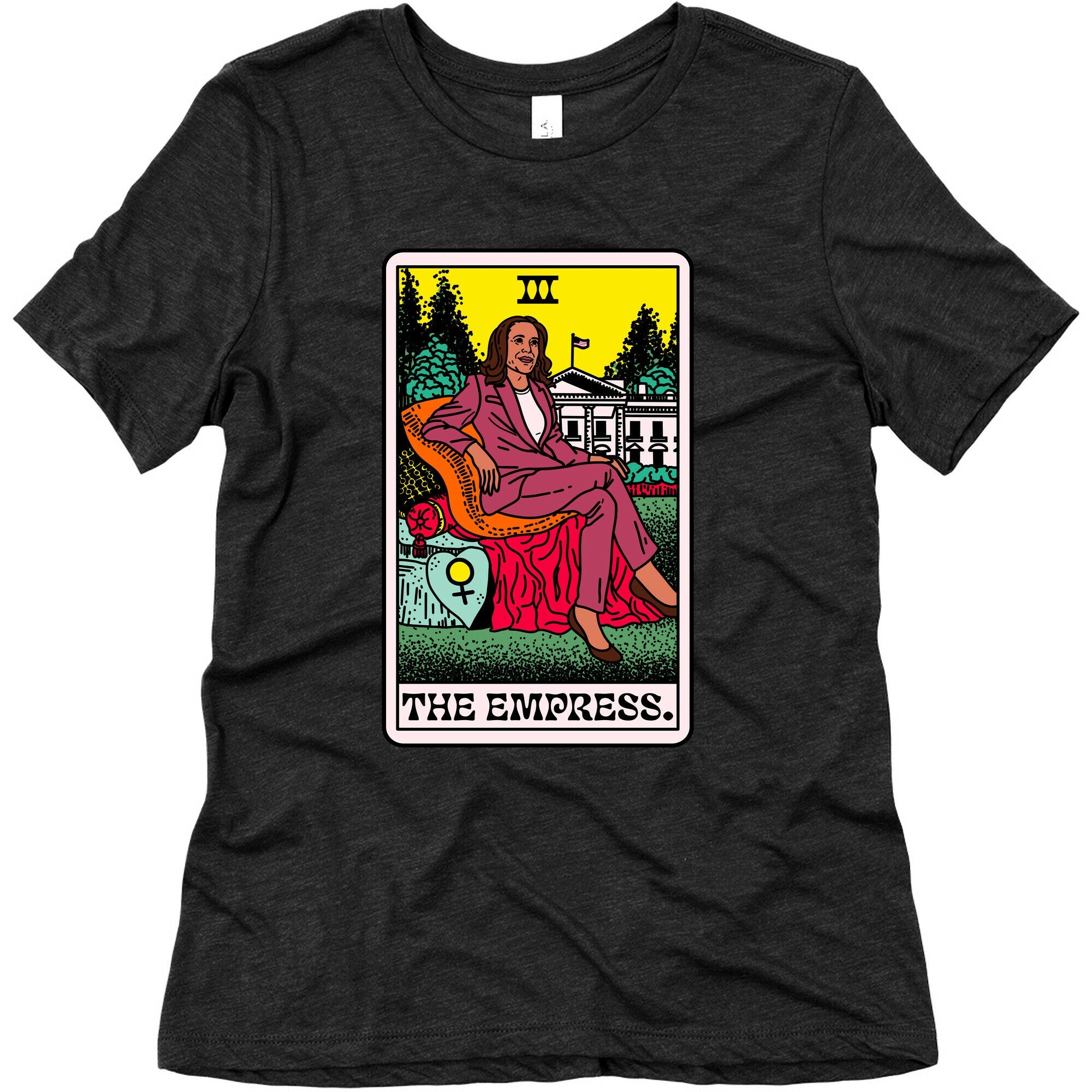 The Empress Tarot Card Kamala Harris Womens Triblend Tee