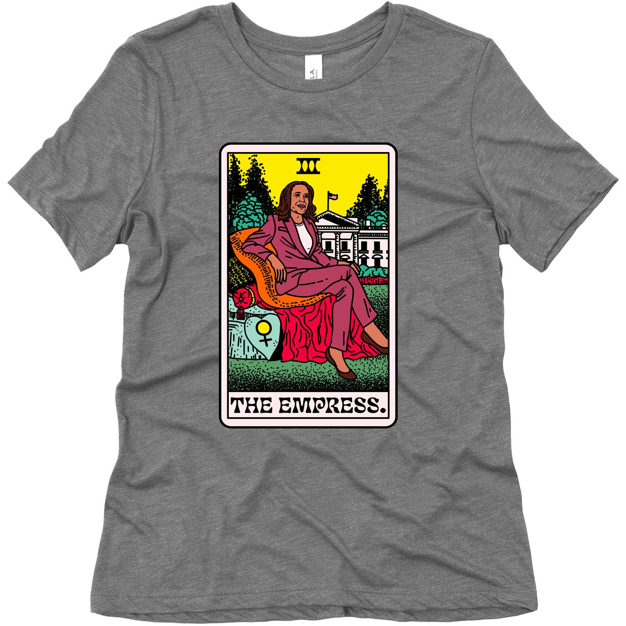 The Empress Tarot Card Kamala Harris Womens Triblend Tee