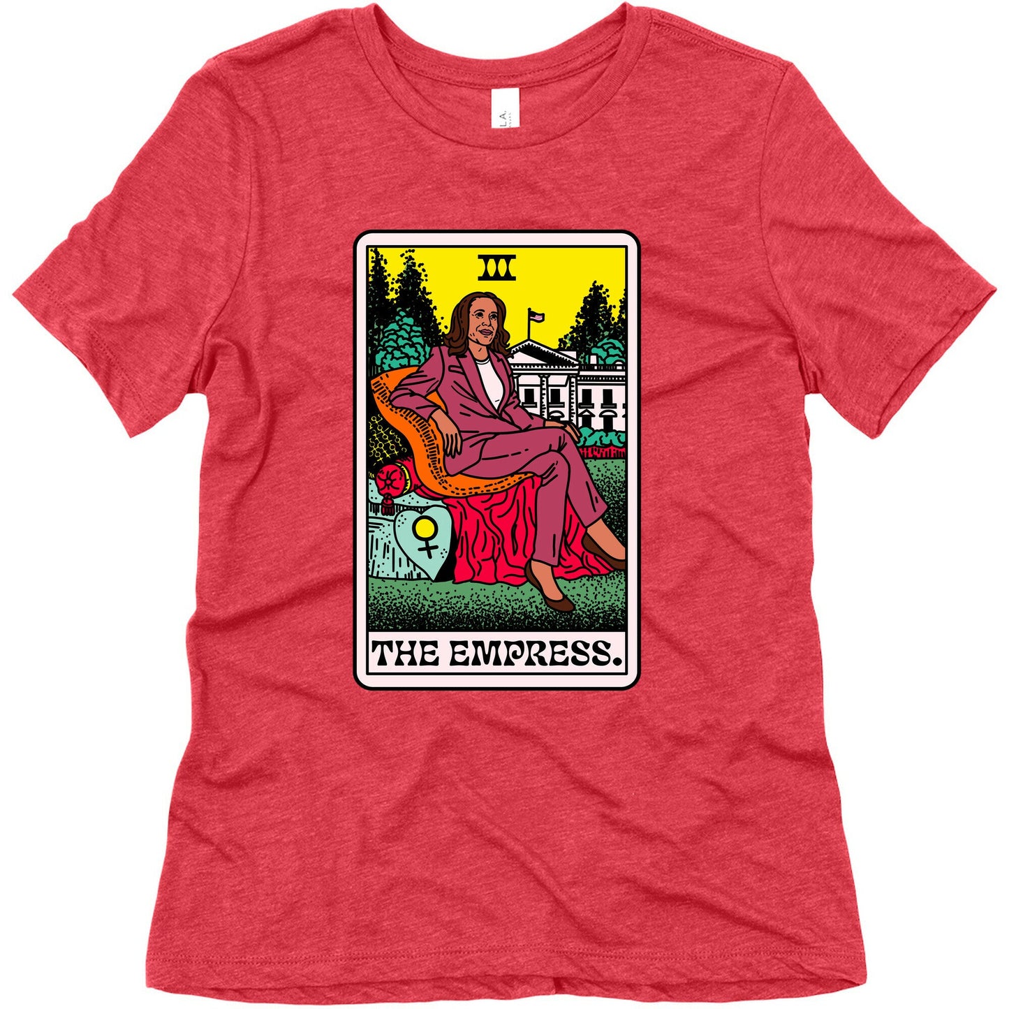 The Empress Tarot Card Kamala Harris Womens Triblend Tee