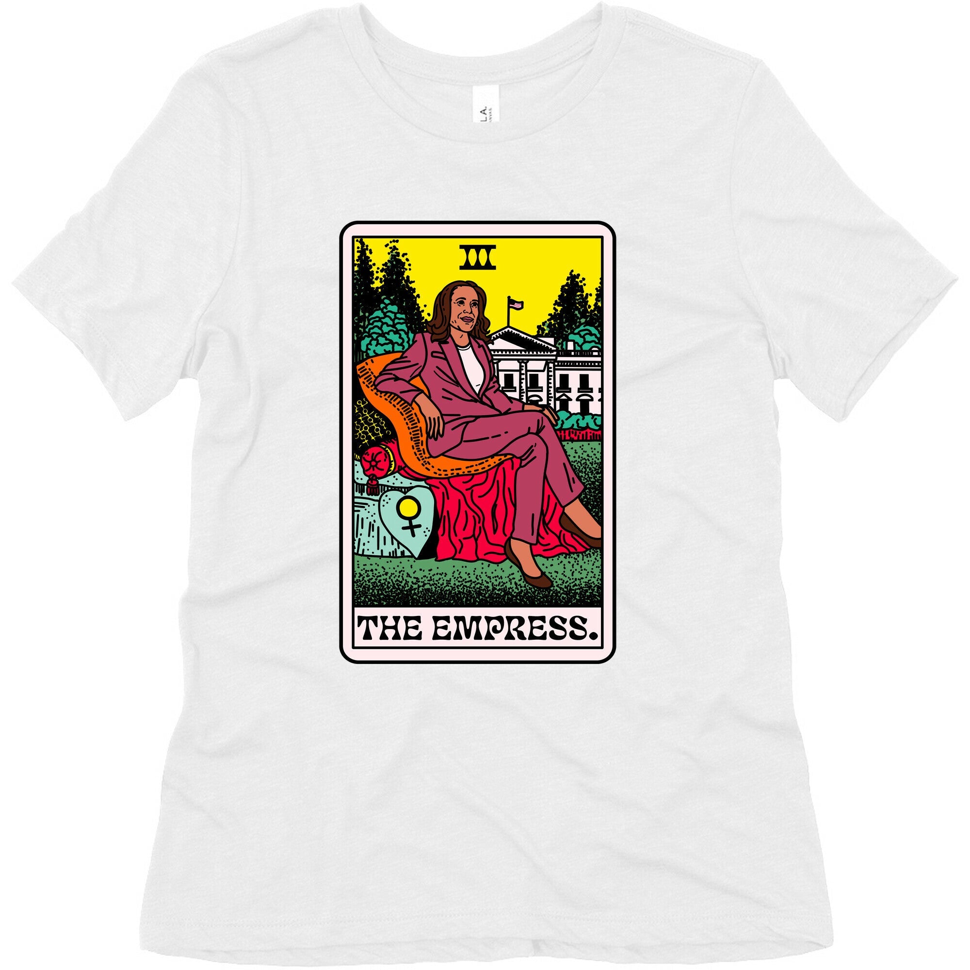 The Empress Tarot Card Kamala Harris Womens Triblend Tee