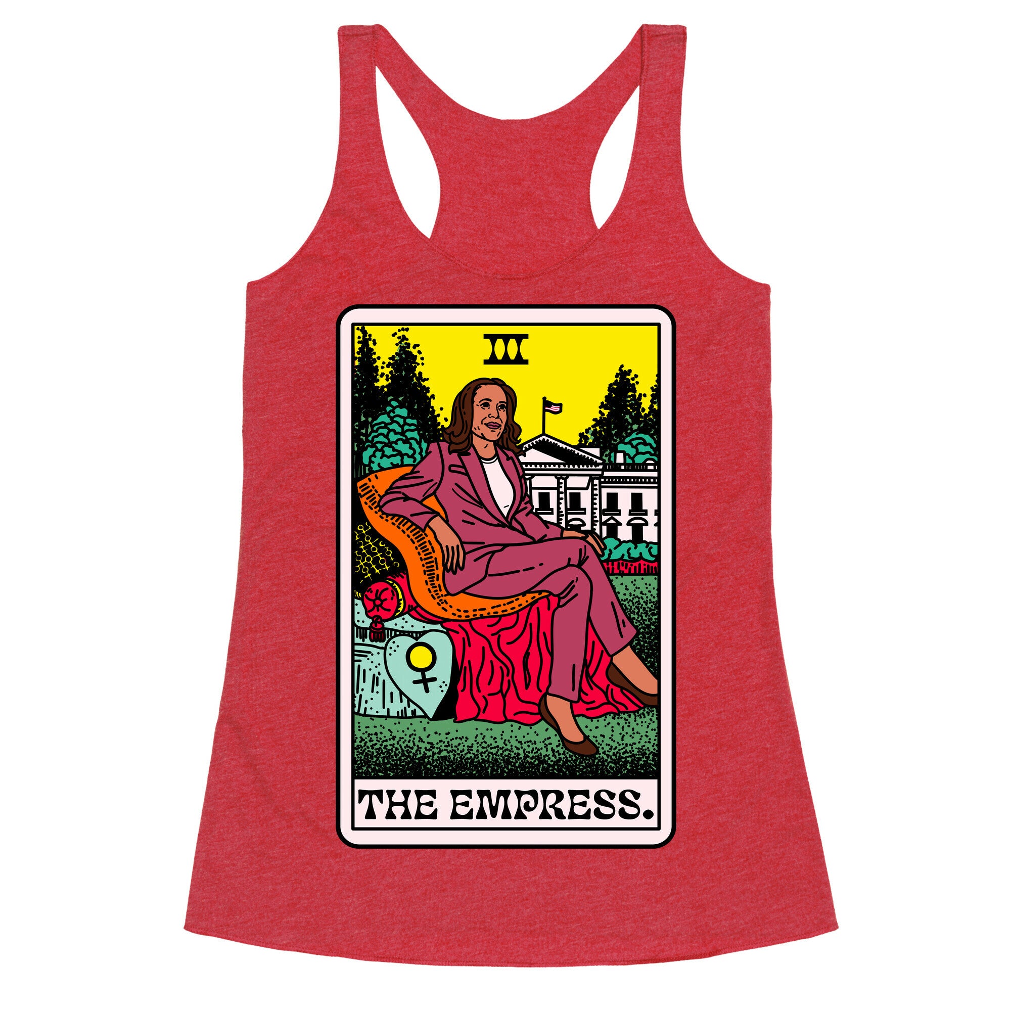 The Empress Tarot Card Kamala Harris Racerback Tank