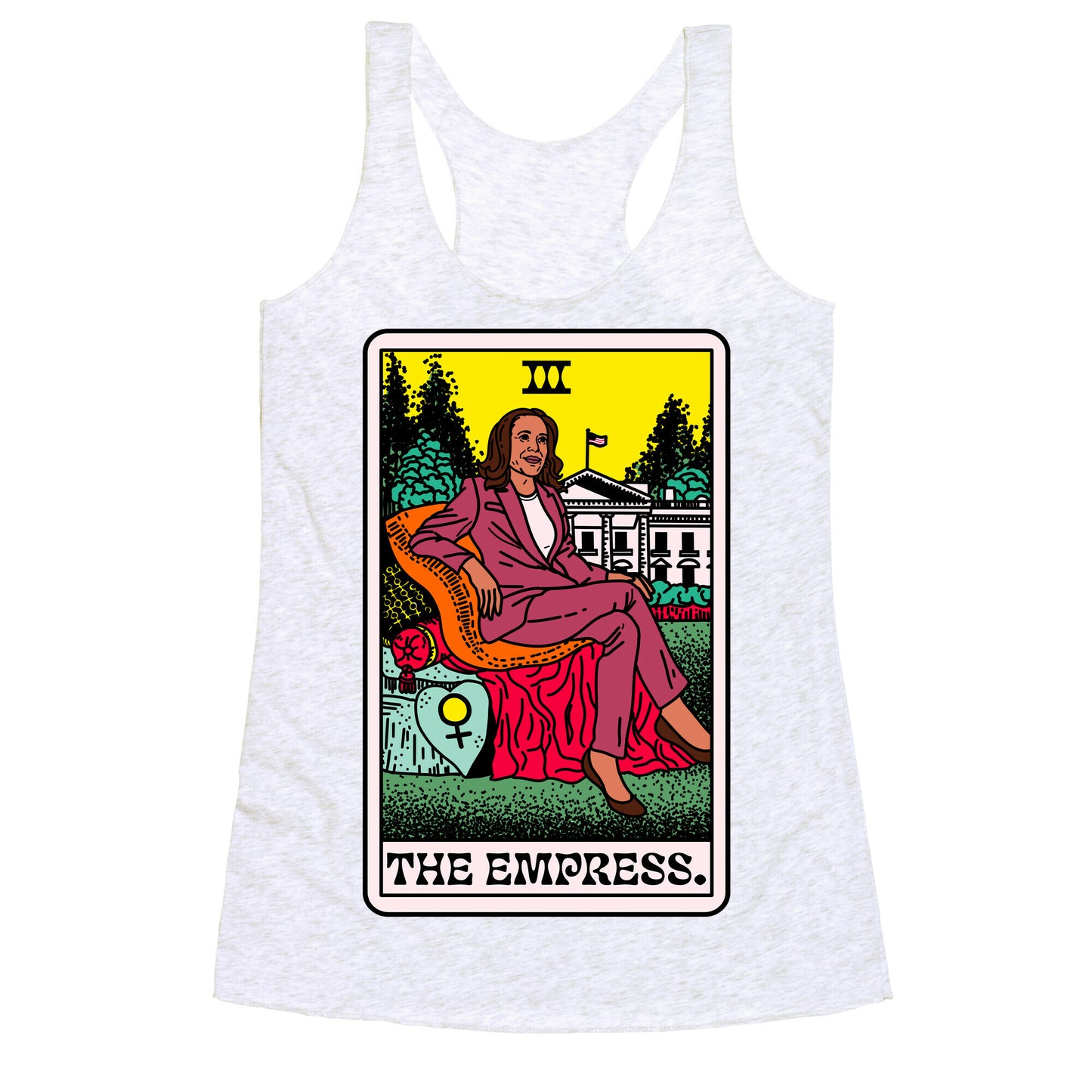 The Empress Tarot Card Kamala Harris Racerback Tank