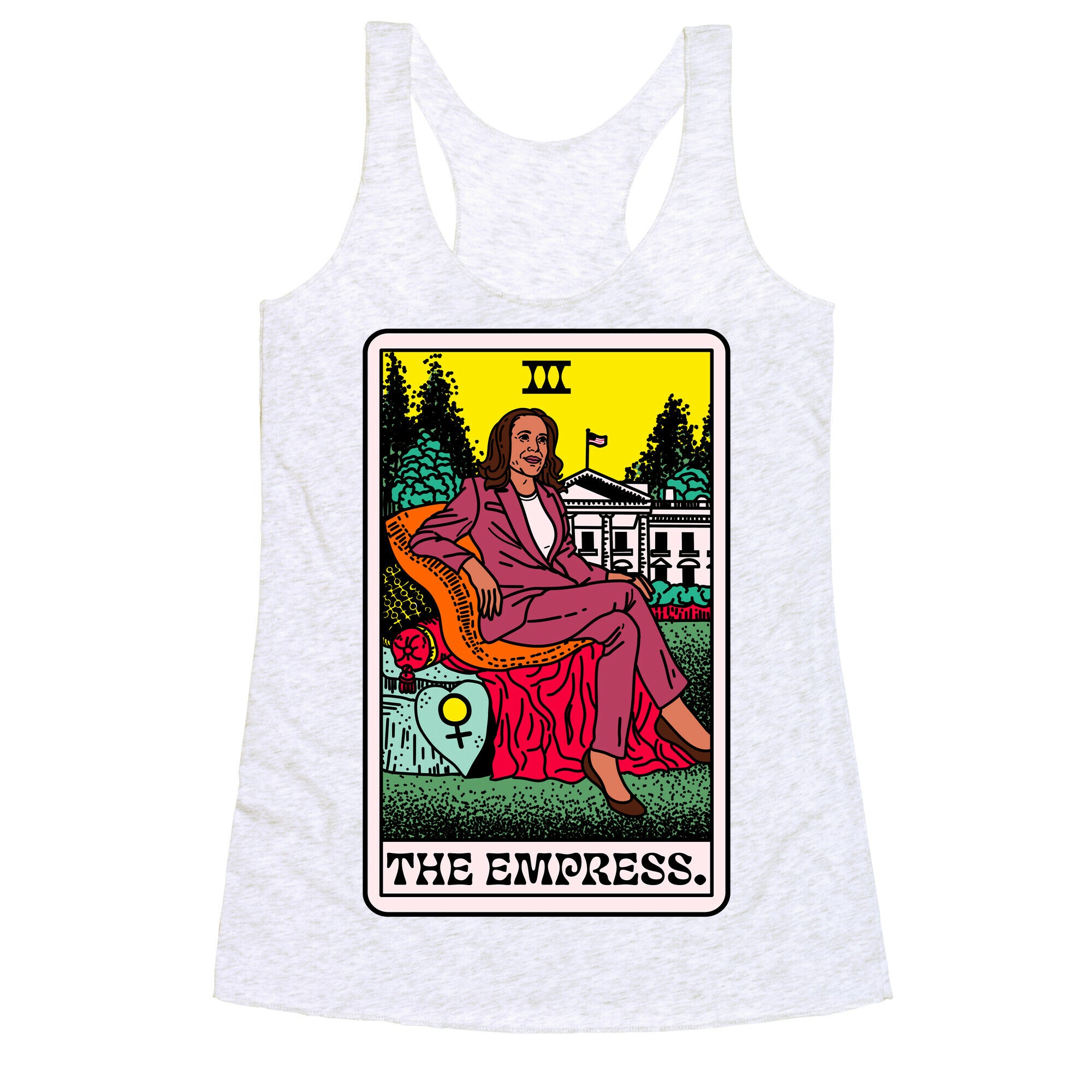 The Empress Tarot Card Kamala Harris Racerback Tank