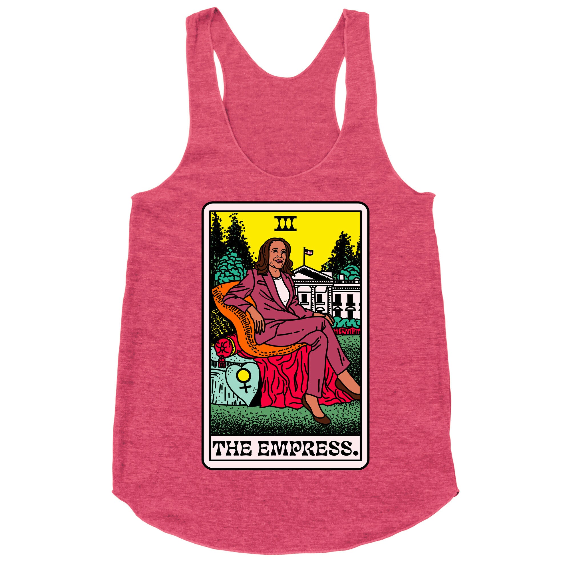 The Empress Tarot Card Kamala Harris Racerback Tank
